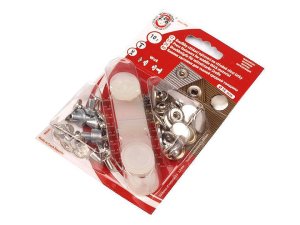 Knoflíky stiskací s pérkem Wuk Ø15 mm na středně silné látky