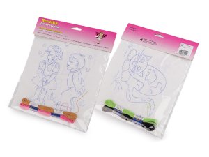 Dětské vyšívání s předtištěným motivem 2 ks