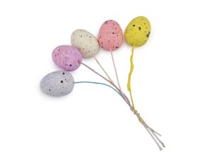Velikonoční mini vajíčka na drátku 5 ks