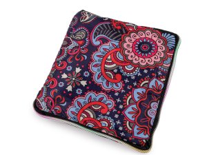 Skládací nákupní taška se zipem pevná 38x44 cm