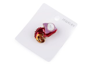 Brož žába, chameleon