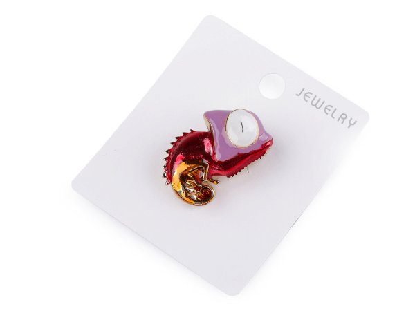 Brož žába, chameleon