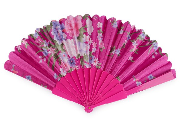 Vějíř textilní květy