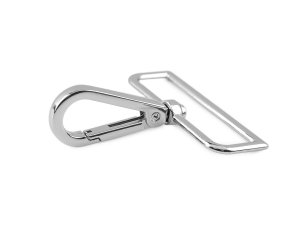 Kovová karabina otočná, průvlek 50 mm