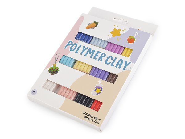 Modelovací polymerová hmota sada 12x30 g