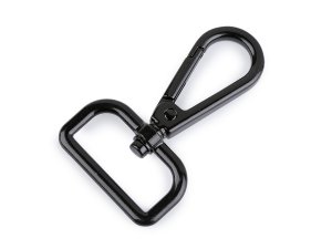 Kovová karabina otočná, průvlek 30 mm