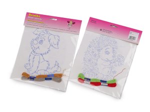 Dětské vyšívání s předtištěným motivem 2 ks