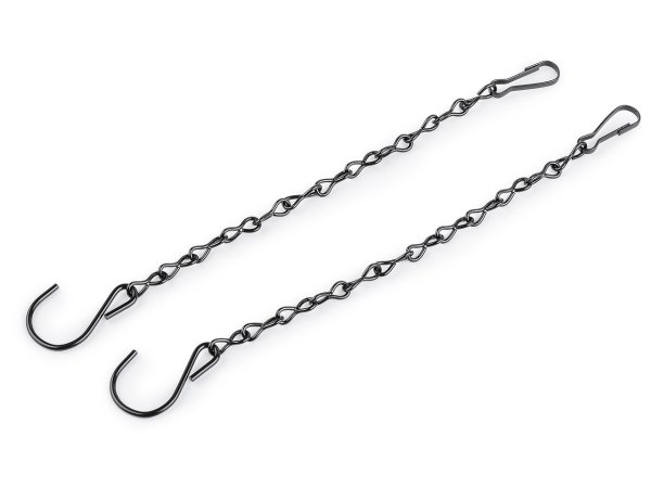 Kovový řetízek pro zavěšení dekorací, květináčů 25 cm