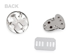 Sada zapínání na kabelku 30x32 mm srdce