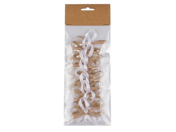 Svatební jutová mašlička / vonička