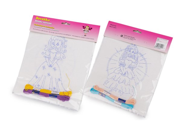 Dětské vyšívání s předtištěným motivem 2 ks