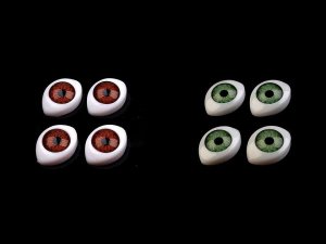 Plastové oči k nalepení 12x17mm