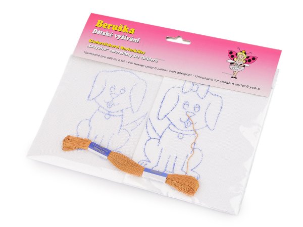 Dětské vyšívání s předtištěným motivem 2 ks