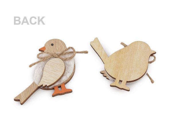 Dřevěný ptáček k aranžování