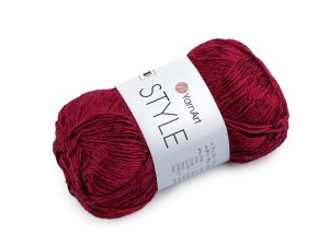 Bavlněná pletací příze Style s viskozovým vláknem 50 g