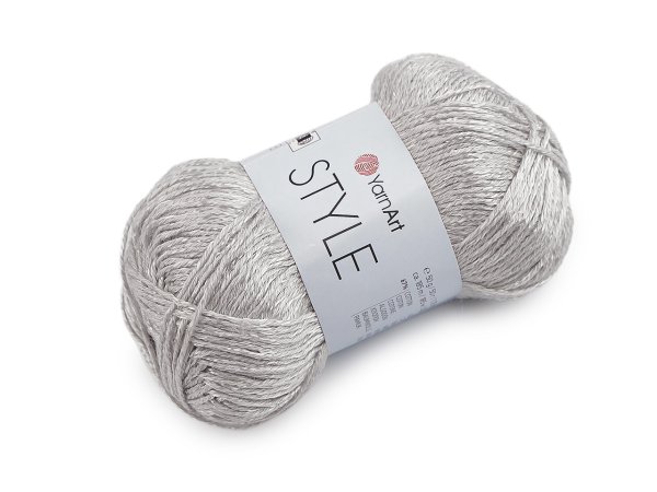 Bavlněná pletací příze Style s viskozovým vláknem 50 g