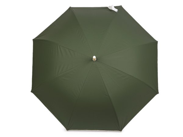 Dámský vystřelovací deštník béžový lem