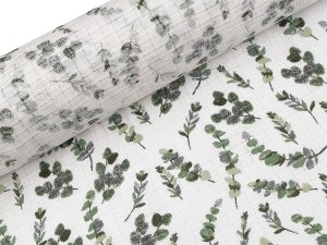Bavlněná plenkovina / mušelín lístečky