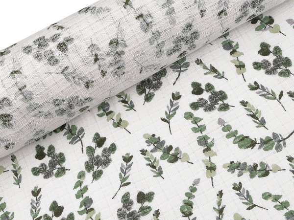 Bavlněná plenkovina / mušelín lístečky