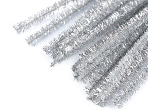 Chlupaté drátky na tvoření lurexové Ø6 mm délka 30 cm