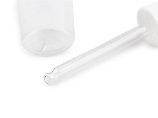 Plastová lahvička se skleněným kapátkem / pipetou 48 ml