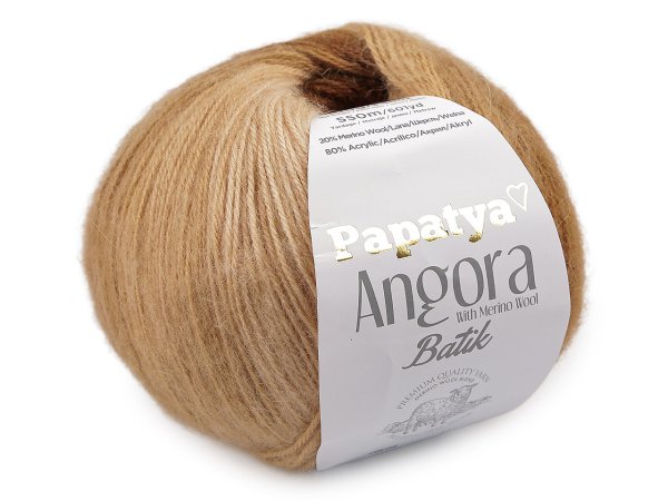 Pletací příze Papatya Angora Batik 100 g