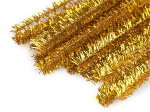 Chlupaté drátky na tvoření lurexové Ø6 mm délka 30 cm