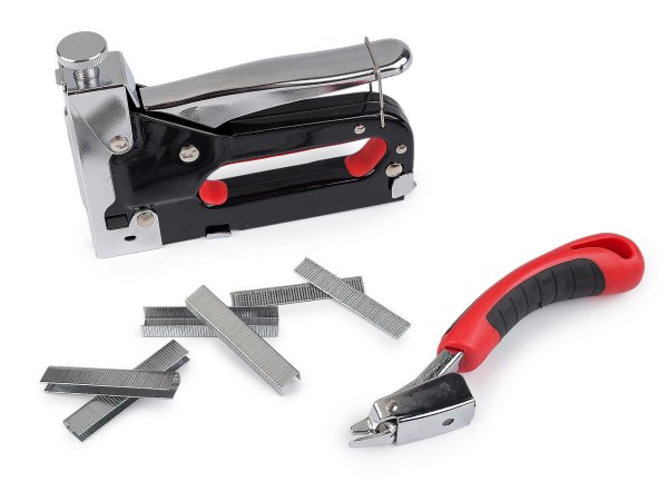 Čalounická sponkovačka s příslušenstvím