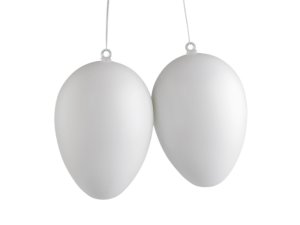 Plastové vejce 6,3x8,8 cm se závěsem