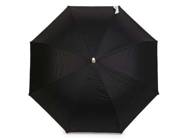 Dámský vystřelovací deštník béžový lem