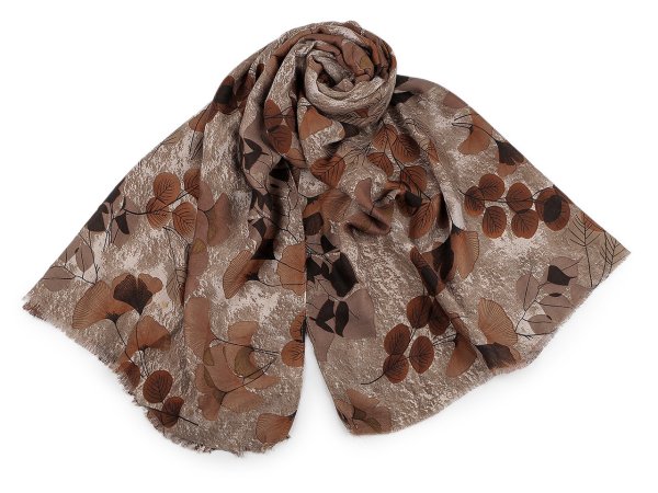 Šátek / šála / pléd ginkgo 90x175 cm