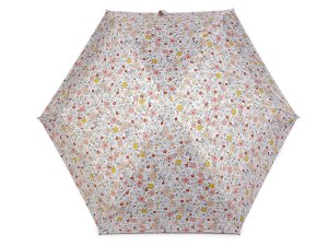 Dámský mini skládací deštník květy