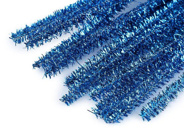 Chlupaté drátky na tvoření lurexové Ø6 mm délka 30 cm