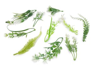 Umělé mini větvičky k aranžování, mix 11 ks