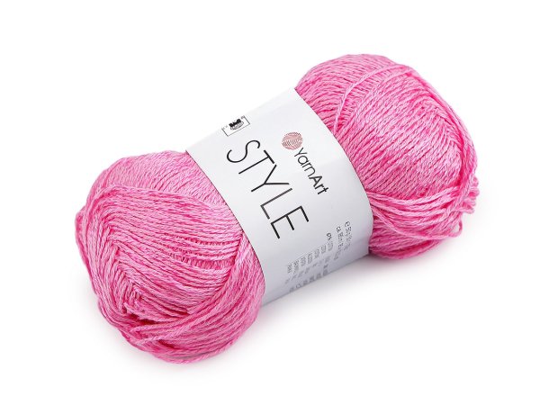 Bavlněná pletací příze Style s viskozovým vláknem 50 g
