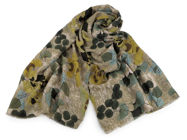 Šátek / šála / pléd ginkgo 90x175 cm