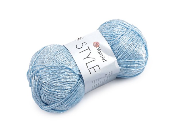 Bavlněná pletací příze Style s viskozovým vláknem 50 g