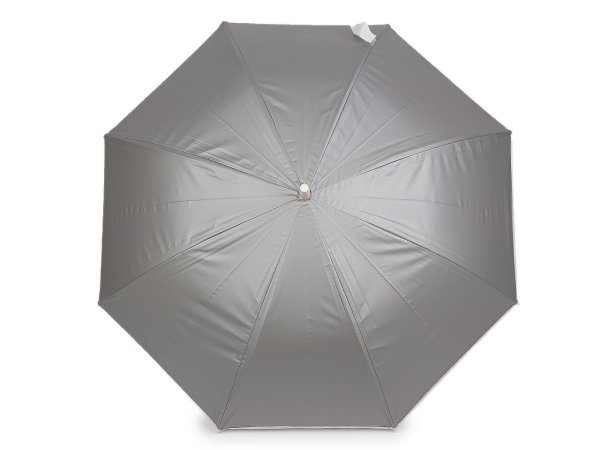 Dámský vystřelovací deštník béžový lem