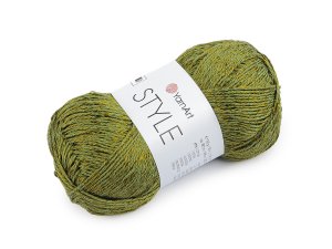Bavlněná pletací příze Style s viskozovým vláknem 50 g