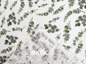 Bavlněná plenkovina / mušelín lístečky