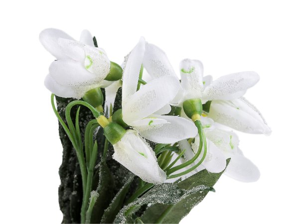 Umělé sněženky s efektem námrazy