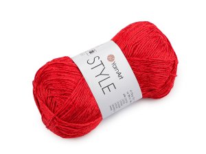 Bavlněná pletací příze Style s viskozovým vláknem 50 g