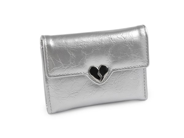 Dámská peněženka srdce 9x11,5 cm