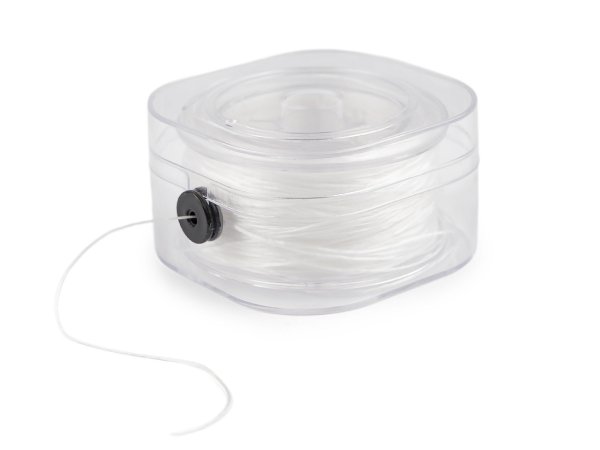 Pruženka / gumička plochá šíře 0,8 mm krabička s odvíjením