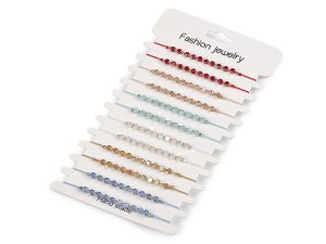 Náramek shamballa broušené korálky s AB efektem