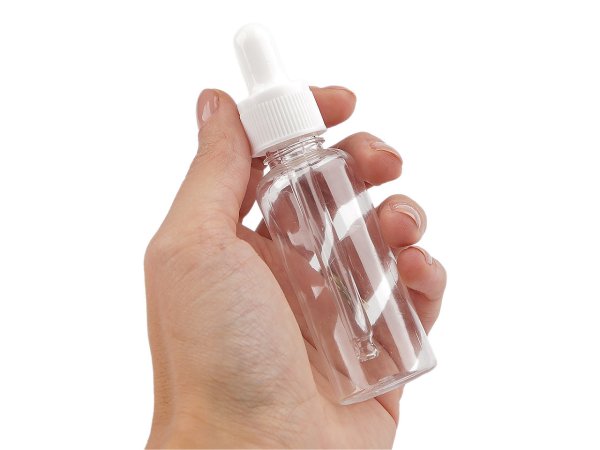 Plastová lahvička se skleněným kapátkem / pipetou 48 ml