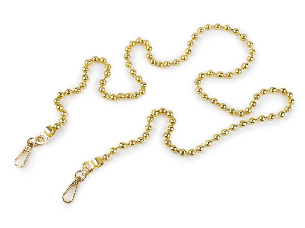 Řetízek kuličkový na kabelky s karabinou délka 120 cm