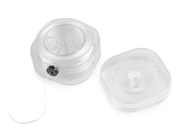 Pruženka / gumička plochá šíře 0,8 mm krabička s odvíjením