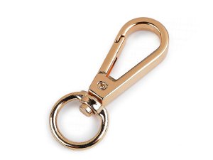 Kovová karabina otočná, průvlek 12 mm