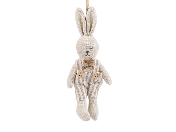Textilní velikonoční zajíček k zavěšení